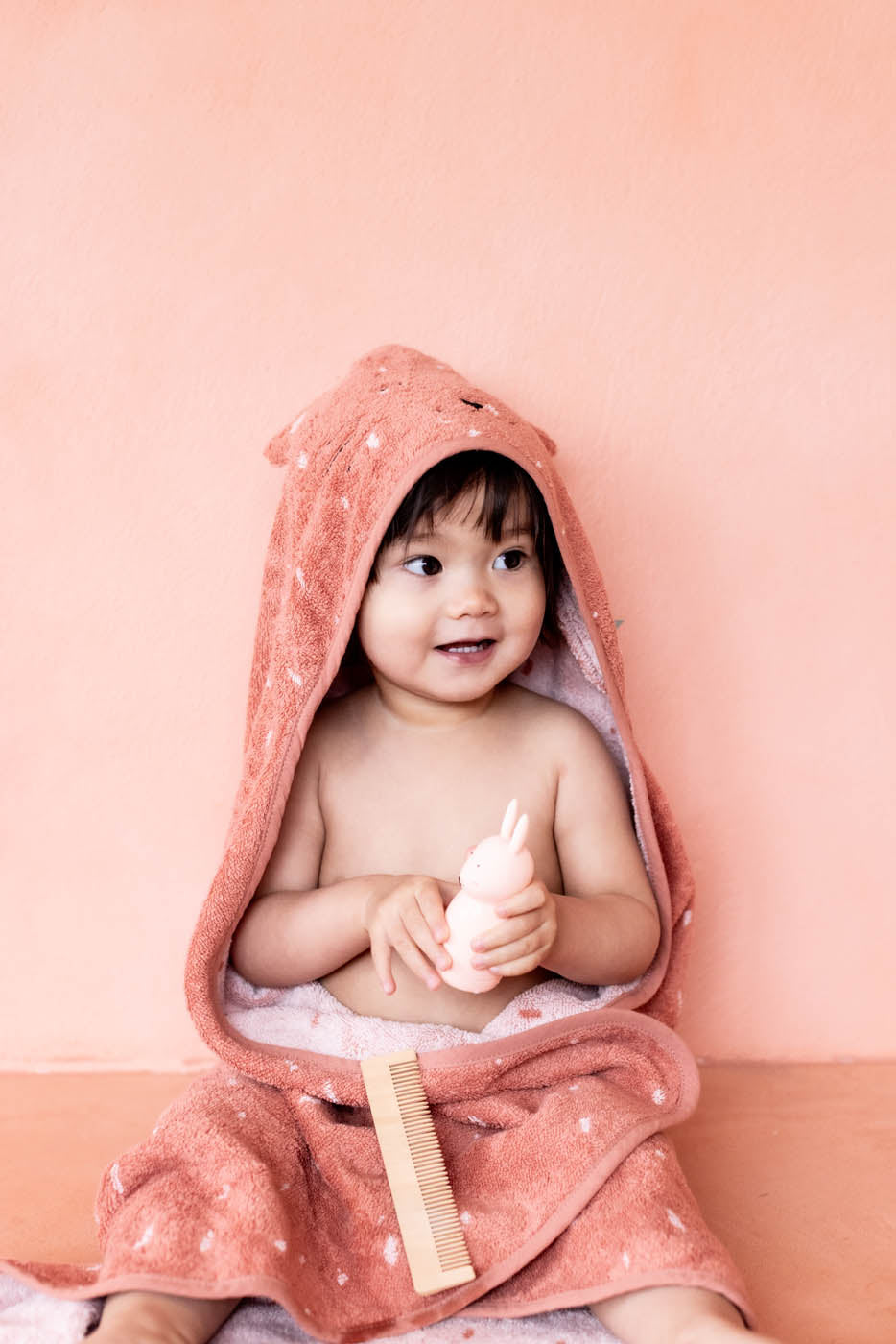 Trixie Hooded towel | 75x75cm - Mrs. Cat
