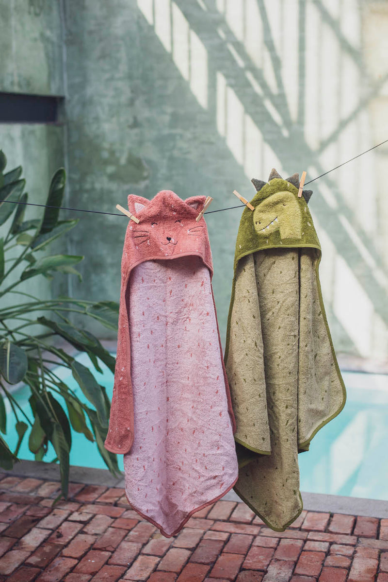 Trixie Hooded towel | 70x130cm - Mr. Dino
