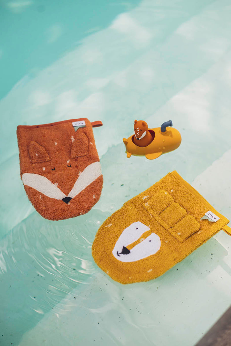 Trixie Washcloths 2-pack | Mr. Lion - Mr. Fox