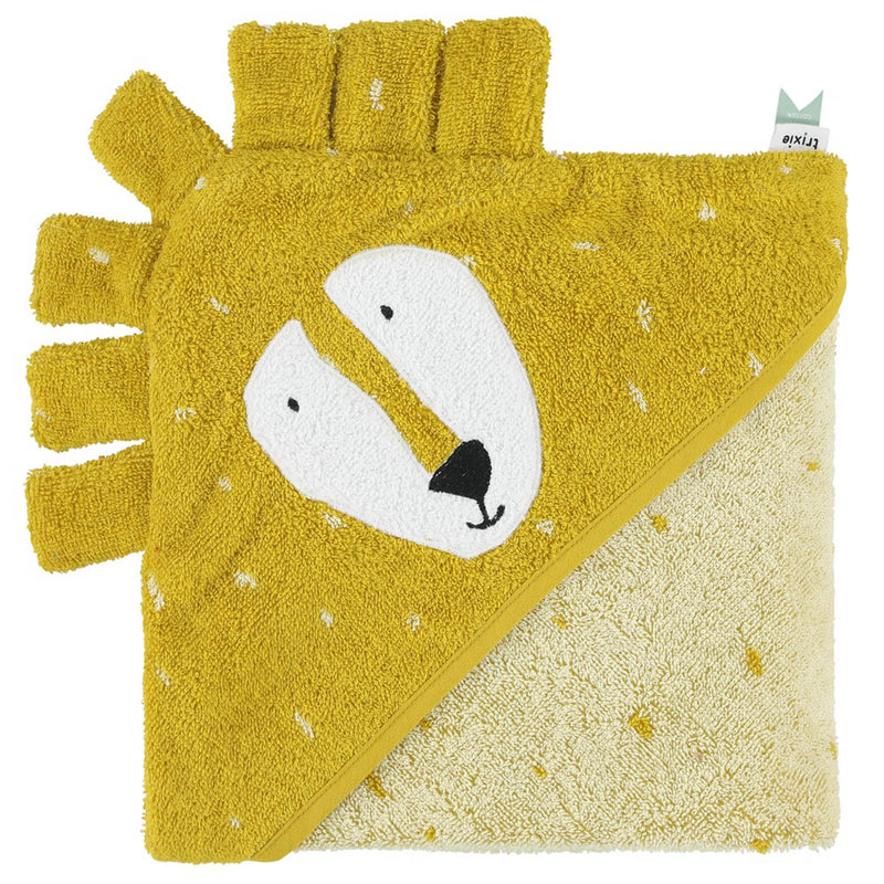 Hooded towel | 75x75cm - Mr. Lion