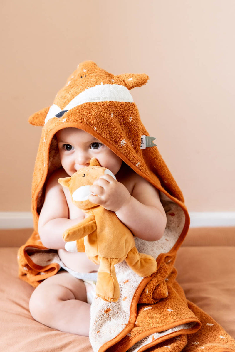 Trixie hooded towel | 75x75cm - Mr. Fox
