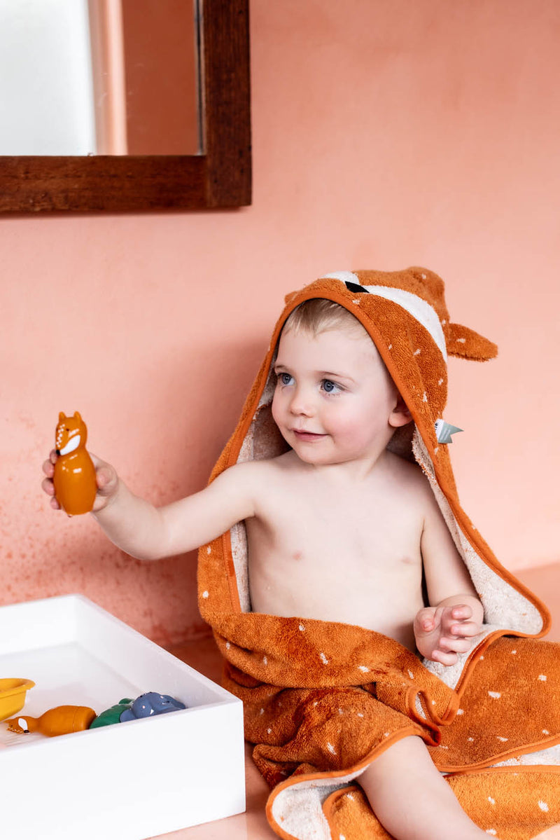 Trixie Hooded towel | 75x75cm - Mr. Fox
