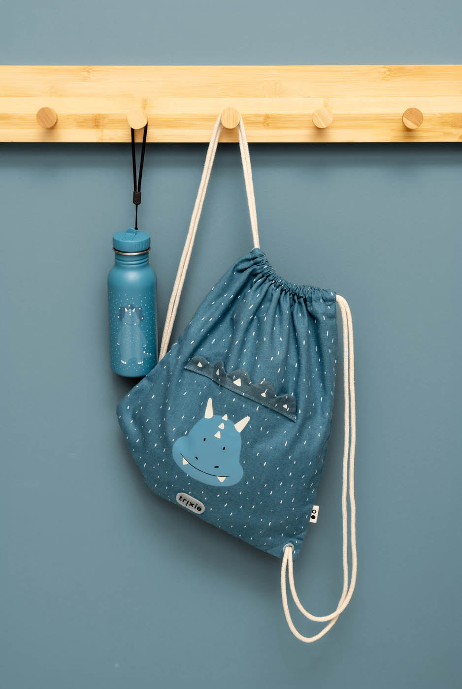 Trixie Drawstring bag - Mr. Triceratops