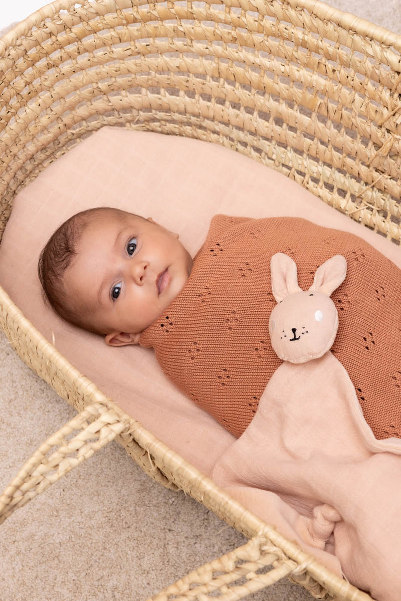 Trixie Knitted blanket | 75x100cm - Canyon