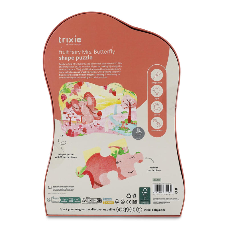 Vormenpuzzel - Fruitfee Mrs. Butterfly - 35 stuks