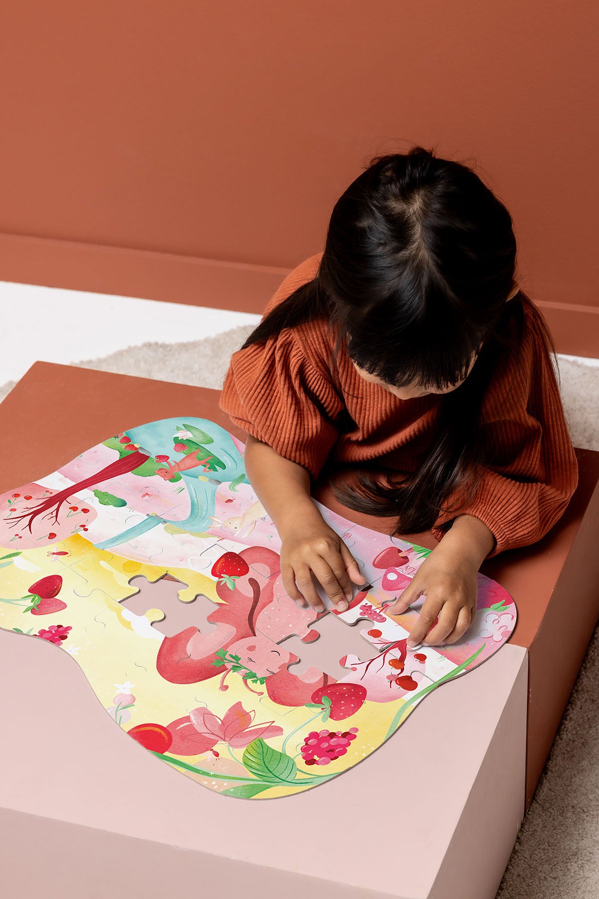 Shape puzzle - Fruit fairy Mrs. Butterfly - 35 pcs - FSC MIX 100%