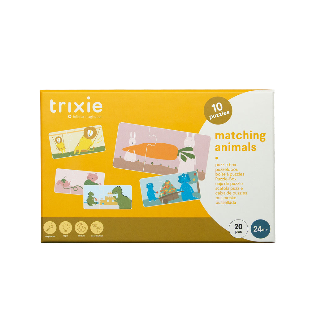Puzzle box - Matching animals - 10 duo puzzles - FSC MIX 100%
