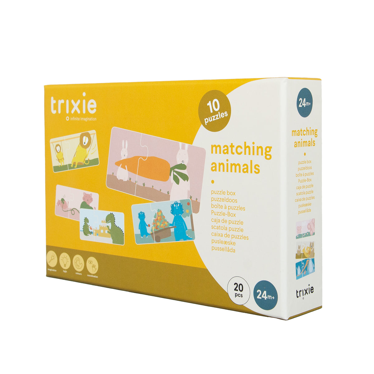 Puzzle box - Matching animals - 10 duo puzzles - FSC MIX 100%