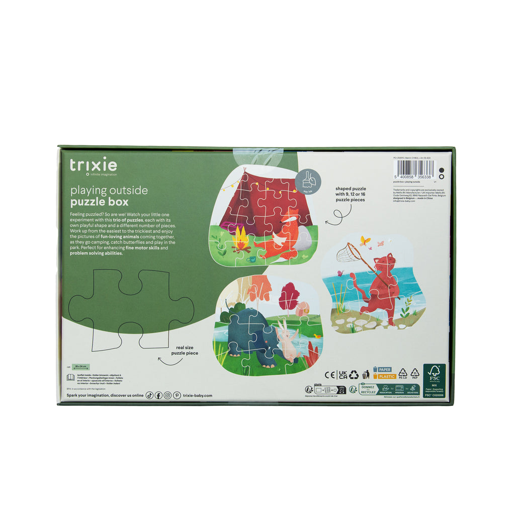 Puzzle à forme - Jeux en plein air - 3 puzzles