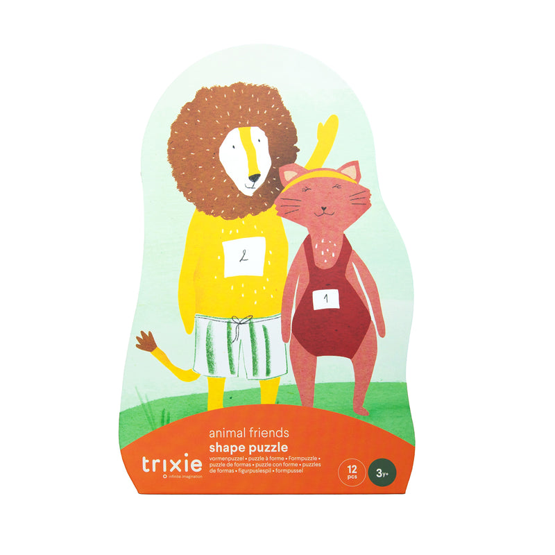 Puzzle de formas - Amigos de los animales - 12 piezas