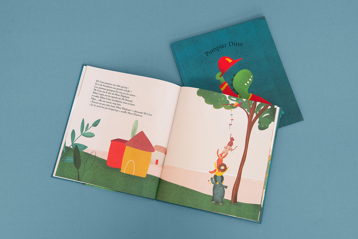 Livre de conte - Pompier Mr Dino FR