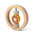 Wooden round rattle - Mr. Lion - FSC 100%