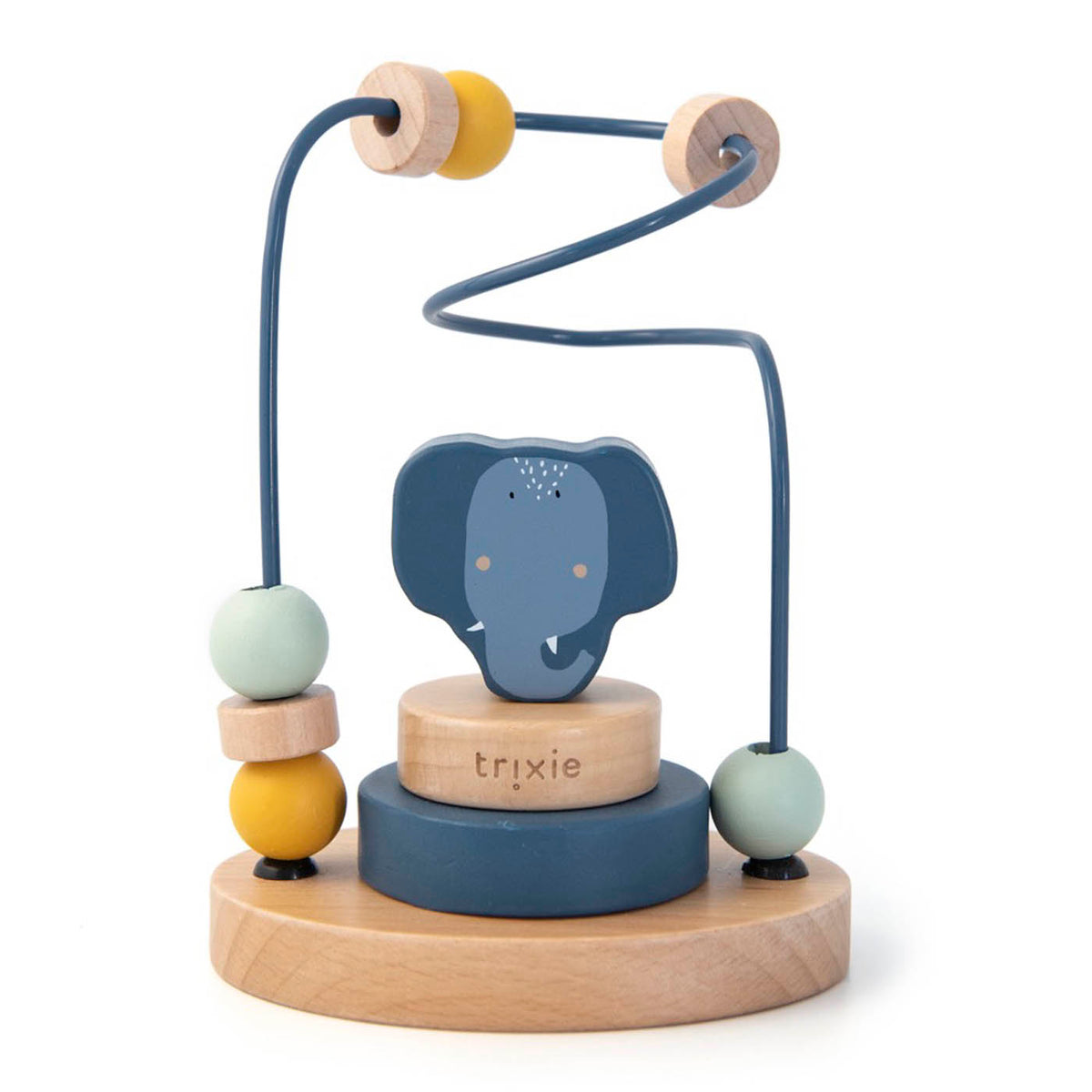 Holz Motorikschleife - Mrs. Elephant