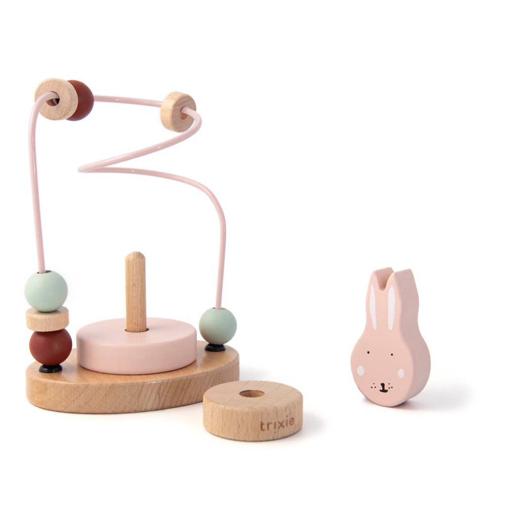 Holz Motorikschleife - Mrs. Rabbit