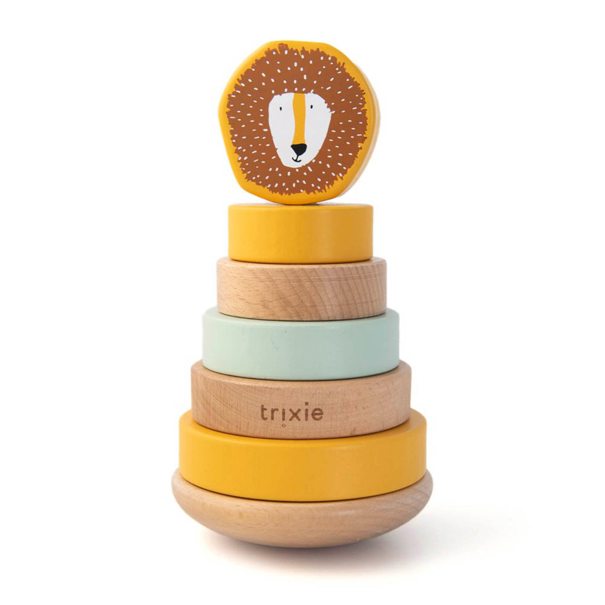 Wooden stacking toy - Mr. Lion - FSC 100%