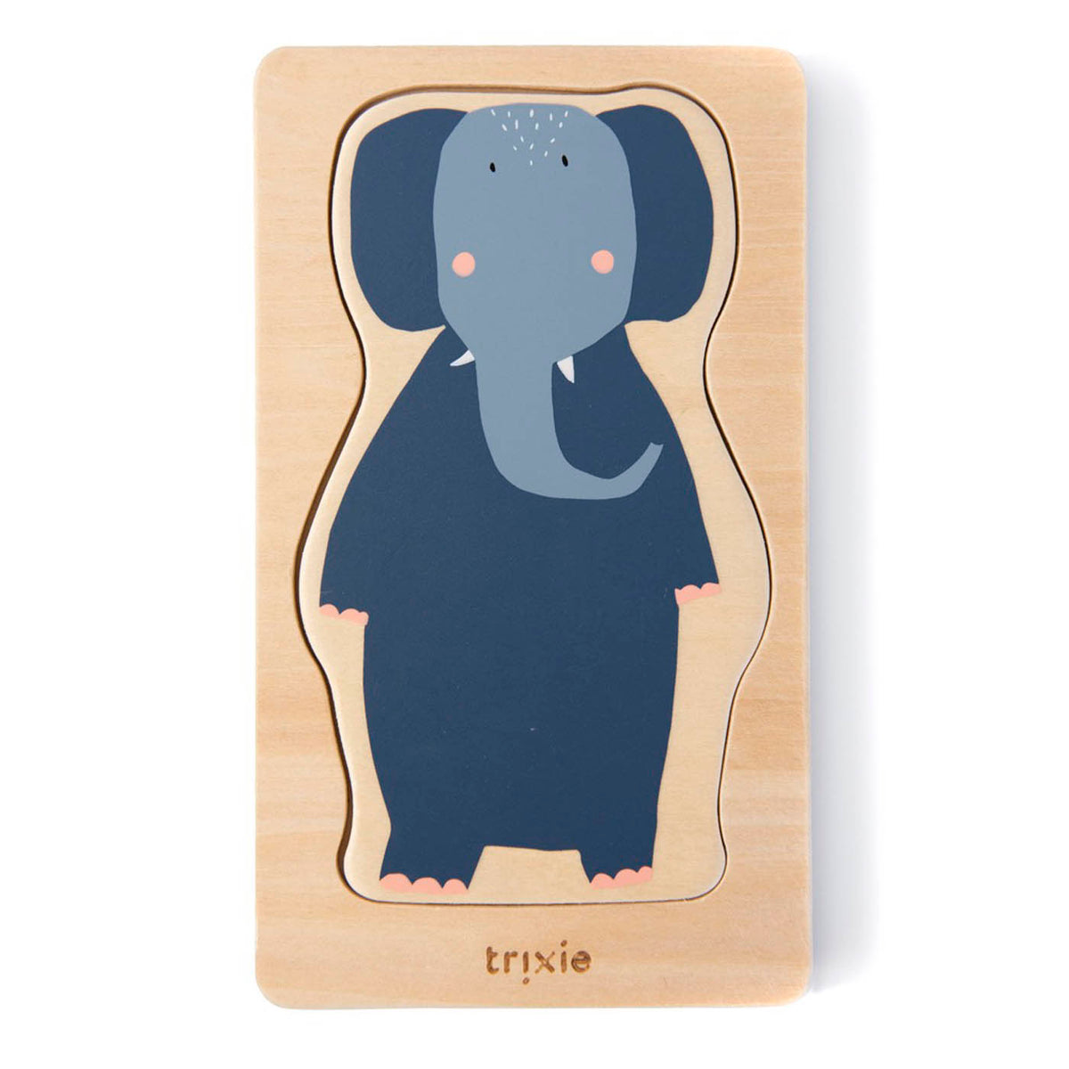 Wooden 4-layer animal puzzle - FSC 100%