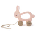 Wooden pull along toy - Mrs. Rabbit - FSC 100%