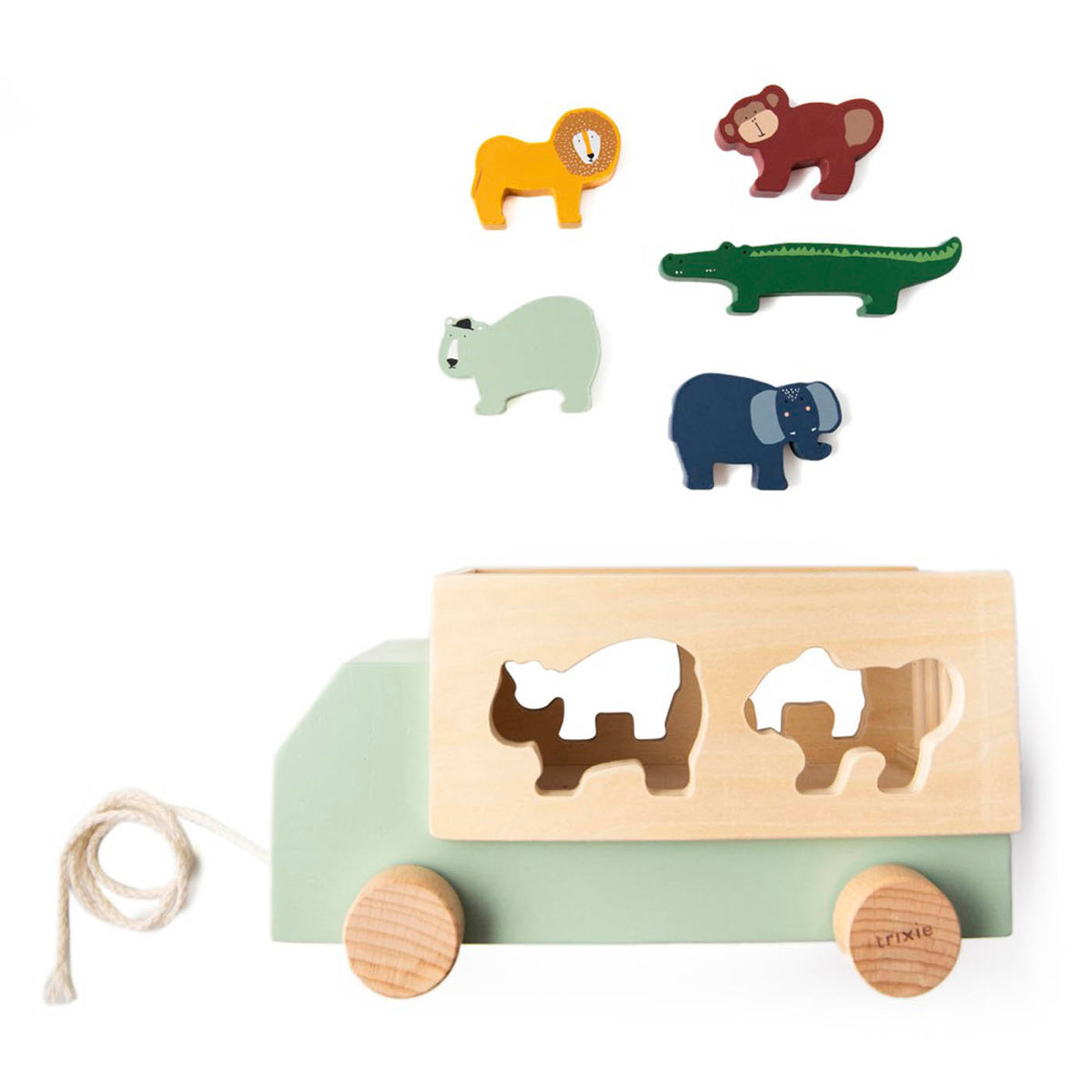 Wooden animal truck - FSC 100%