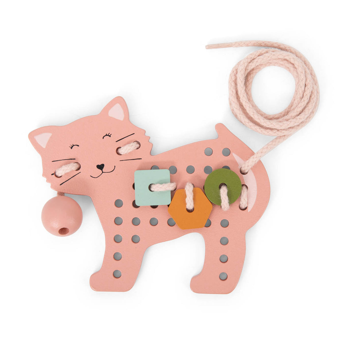 Wooden animal lacing game - FSC 100%