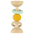 Wooden silicone rattle - Mr. Lion - FSC 100%