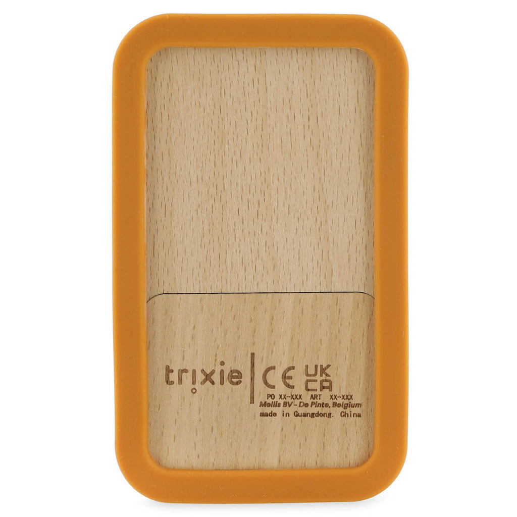 Teléfono de silicona y madera para bebés - Mr. Fox