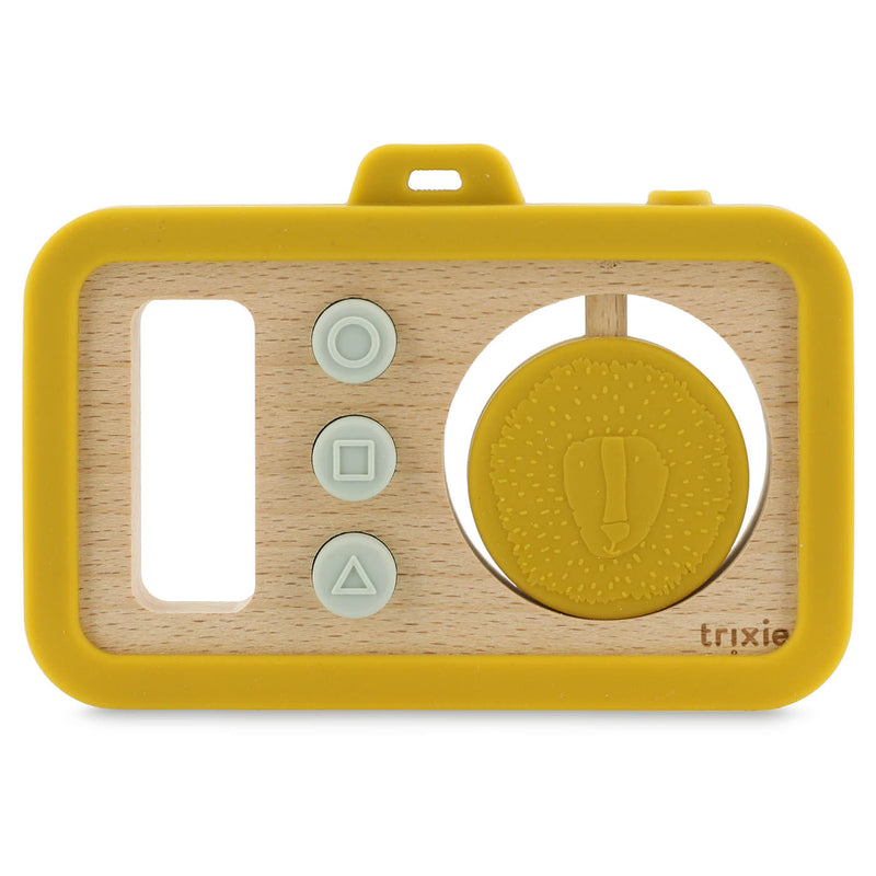 Wooden silicone baby camera - Mr. Lion - FSC 100%