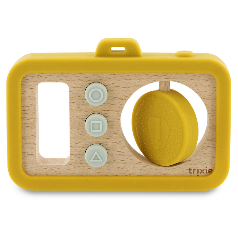 Wooden silicone baby camera - Mr. Lion - FSC 100%