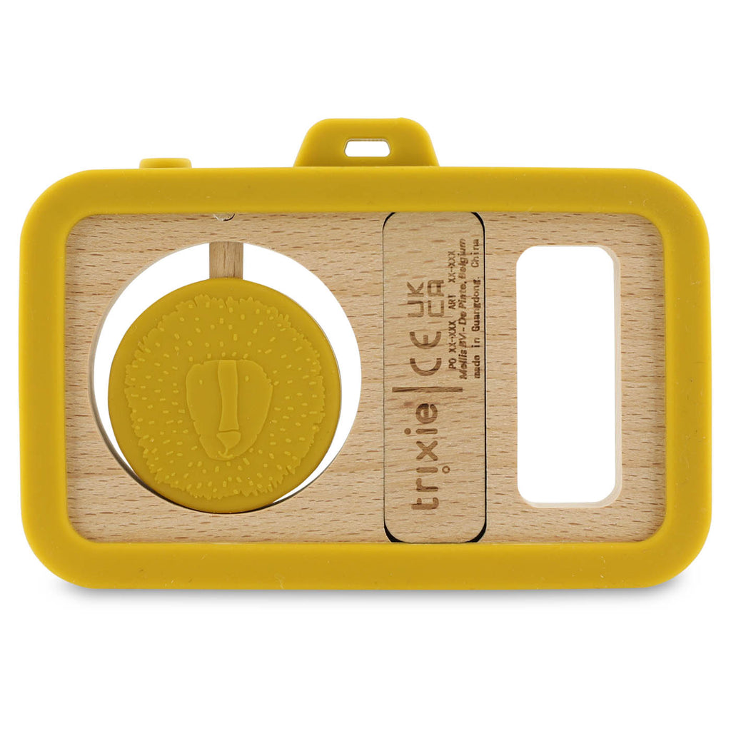 Wooden silicone baby camera - Mr. Lion - FSC 100%