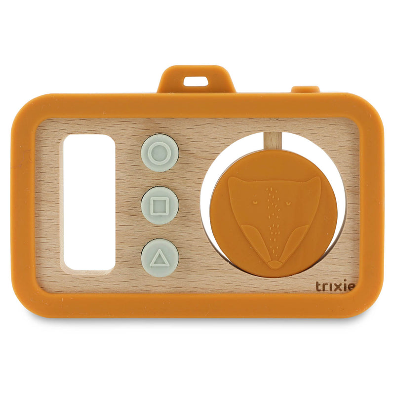 Wooden silicone baby camera - Mr. Fox - FSC 100%