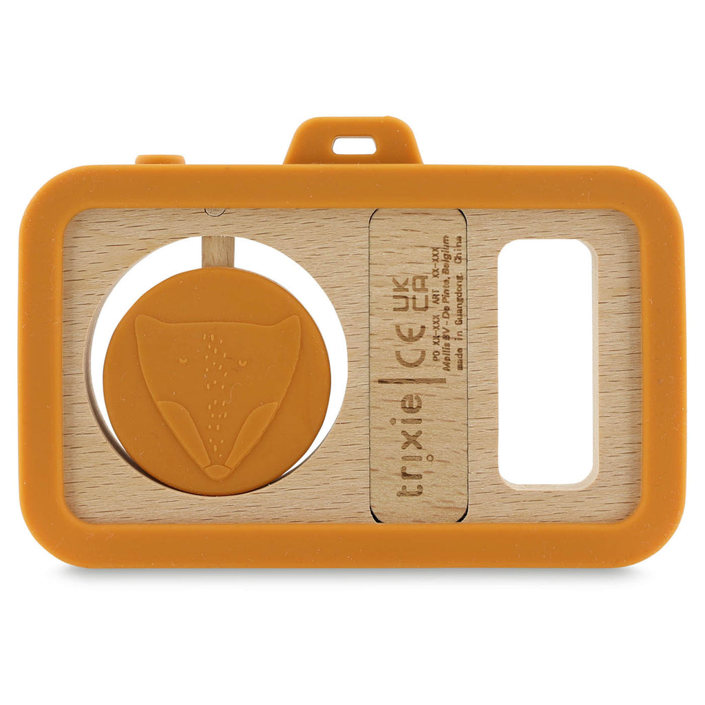 Wooden silicone baby camera - Mr. Fox - FSC 100%