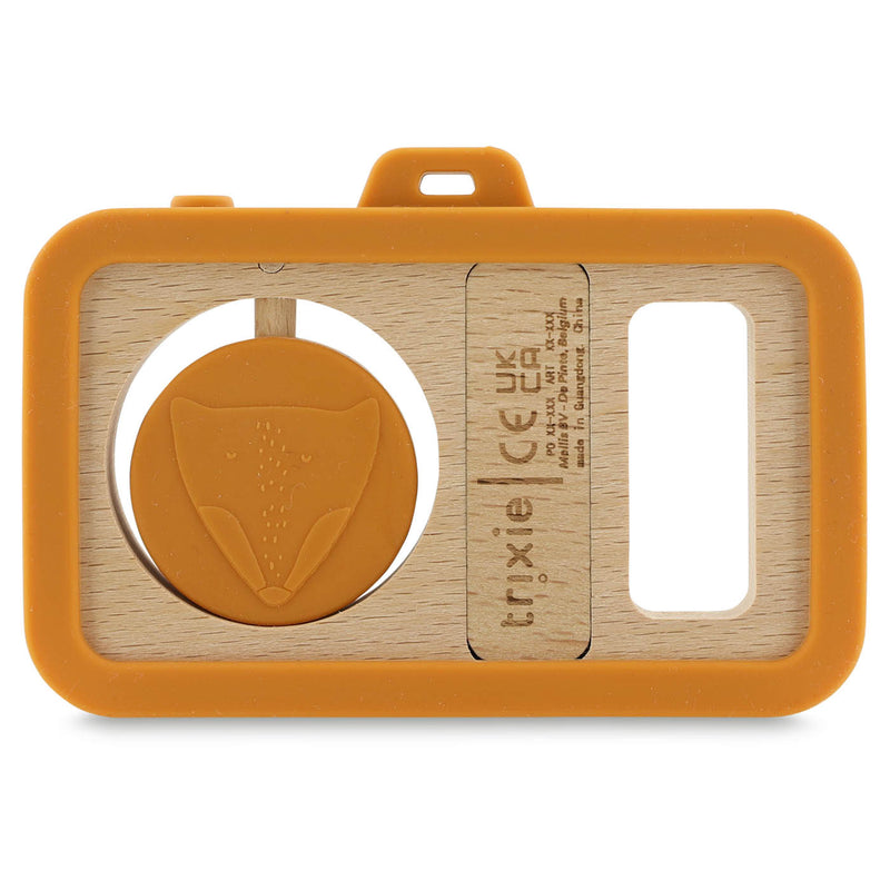 Wooden silicone baby camera - Mr. Fox - FSC 100%