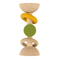 Wooden silicone rattle - Mr. Dino - FSC 100%
