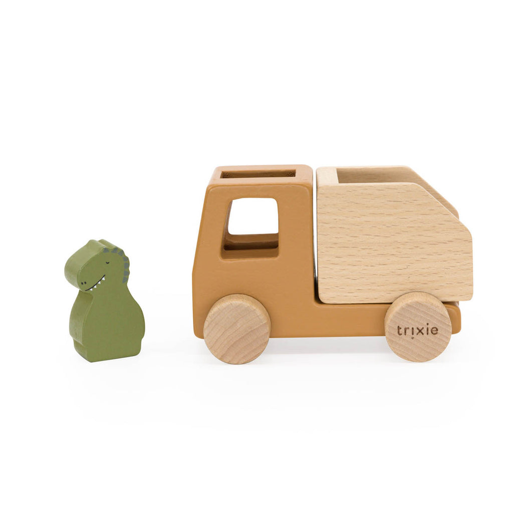 Wooden animal construction cars set - FSC 100%