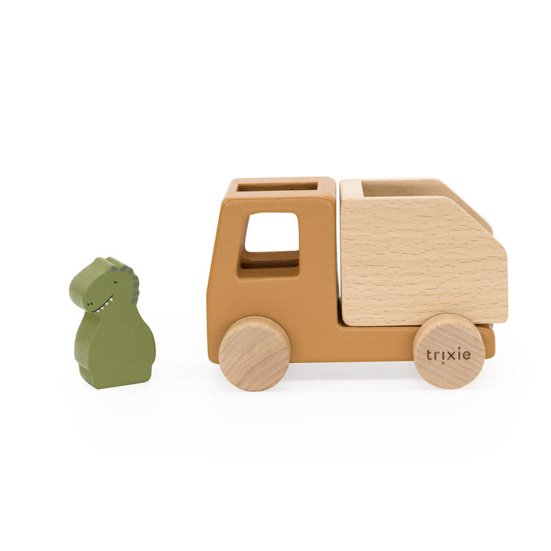 Wooden animal construction cars set - FSC 100%