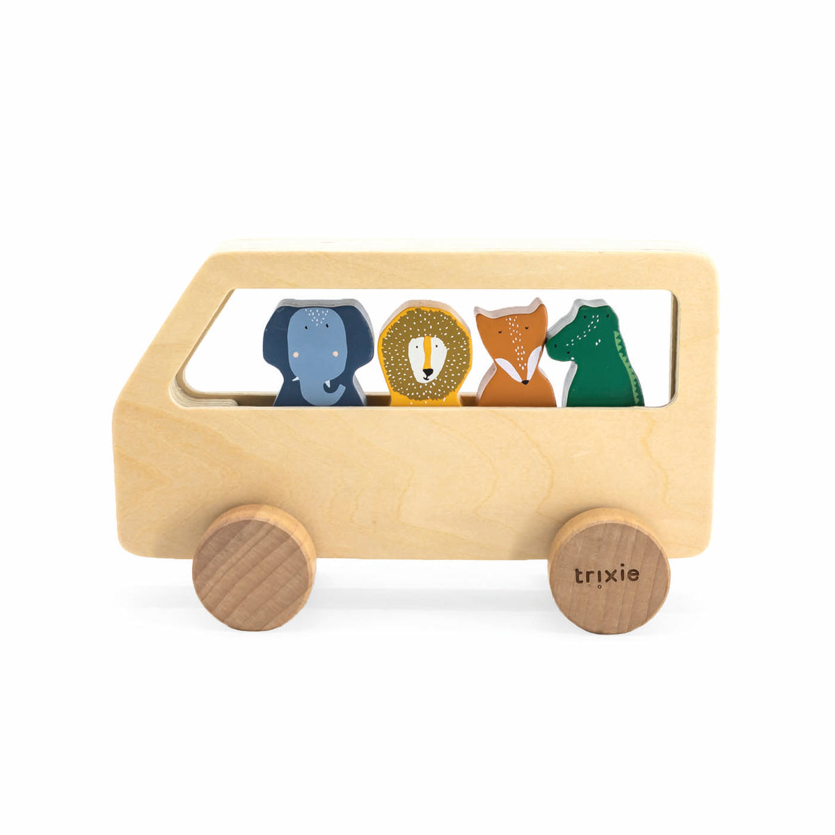 Wooden animal bus - FSC 100%