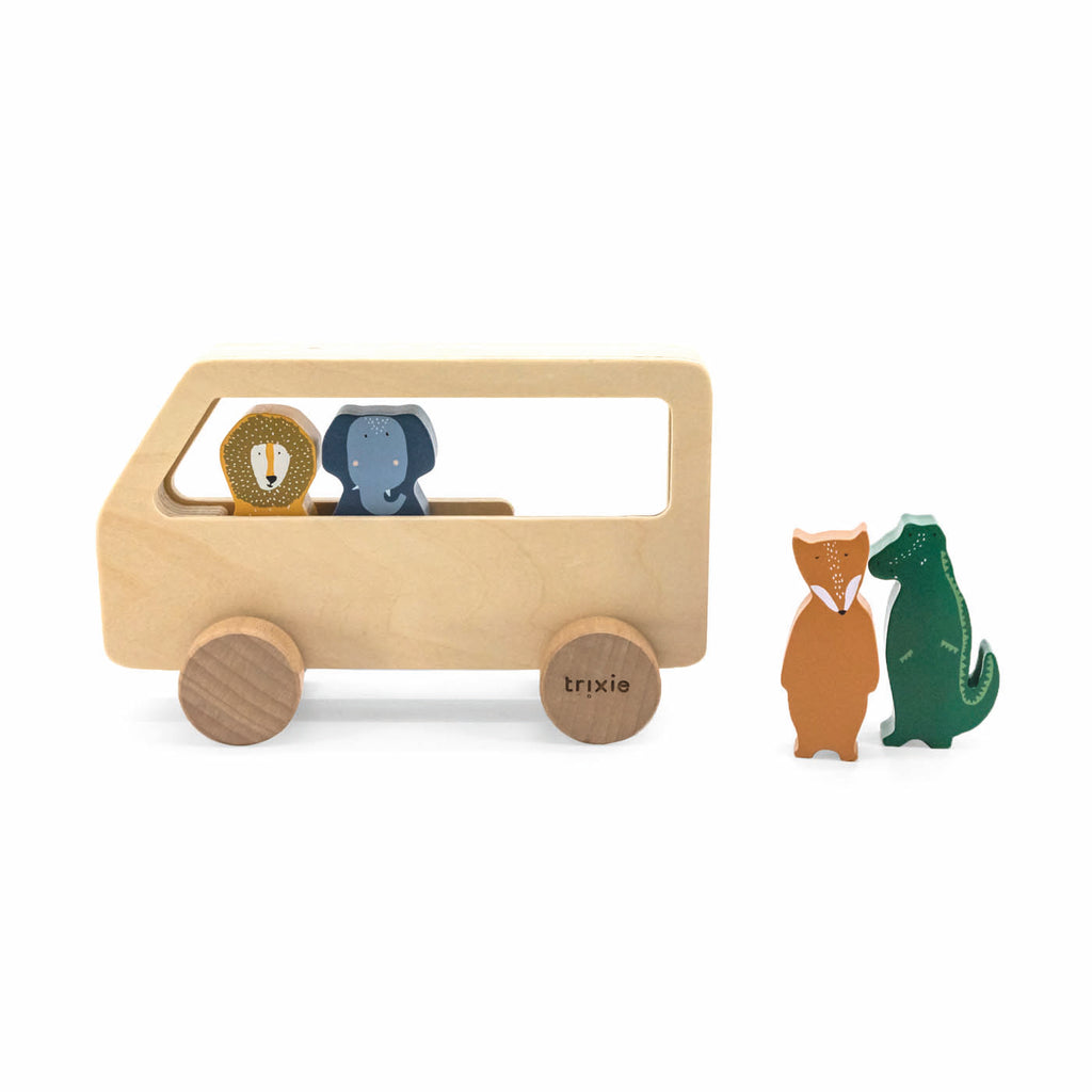 Wooden animal bus - FSC 100%