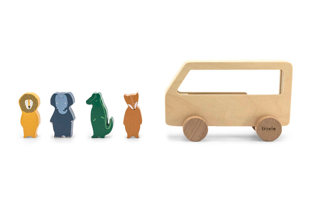 Wooden animal bus - FSC 100%
