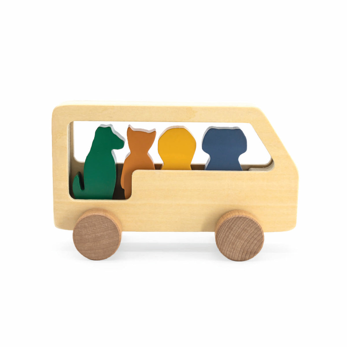 Wooden animal bus - FSC 100%