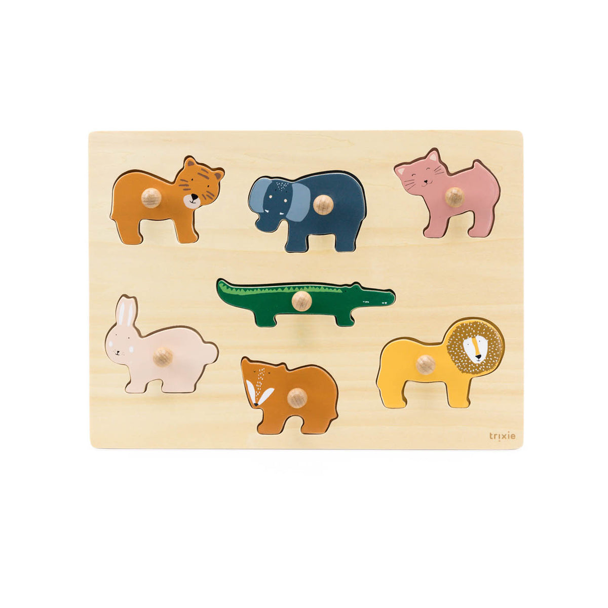 Wooden animal puzzle - 7pcs - FSC 100%