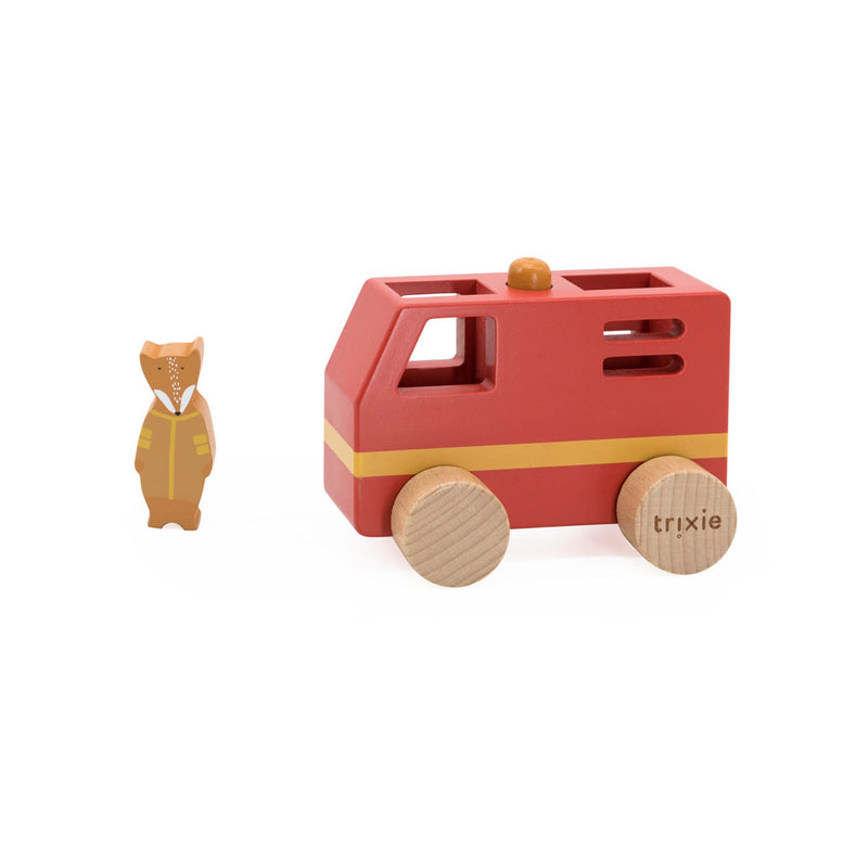 Wooden small fire truck - FSC 100%