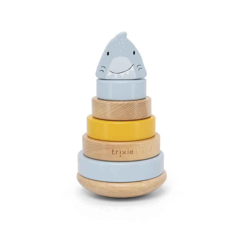 Wooden stacking toy - Mr. Shark - FSC 100%