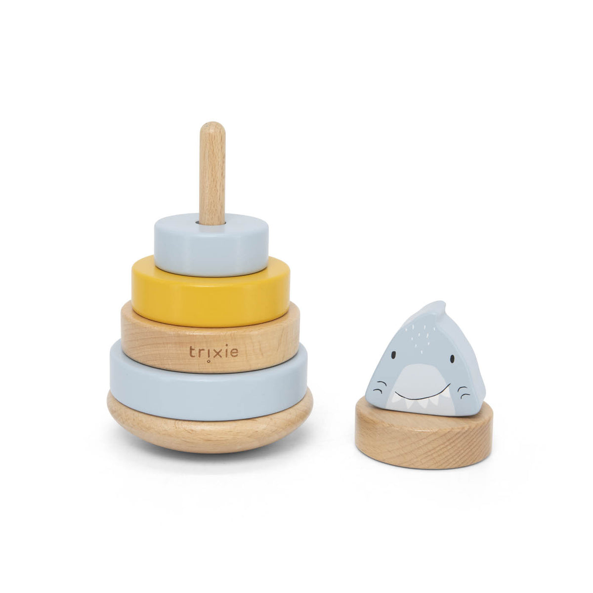 Wooden stacking toy - Mr. Shark - FSC 100%