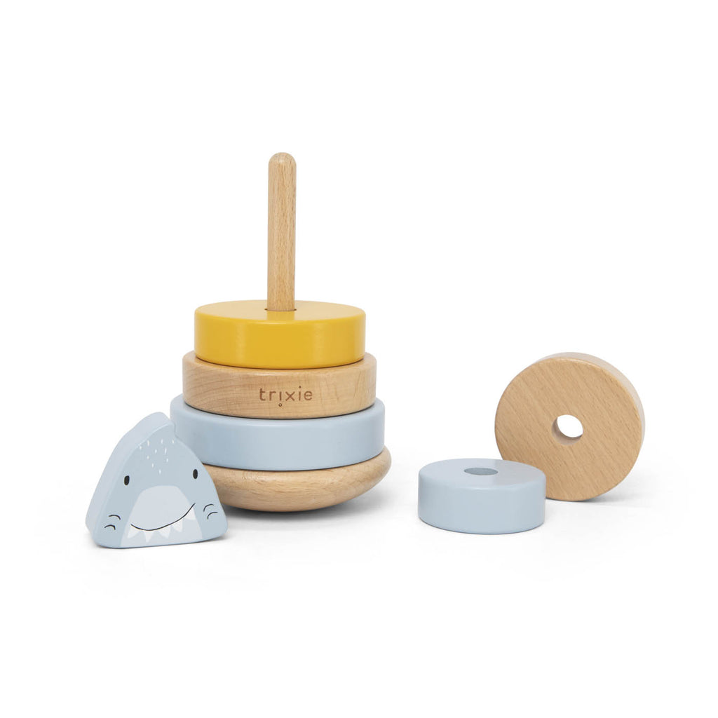 Wooden stacking toy - Mr. Shark - FSC 100%