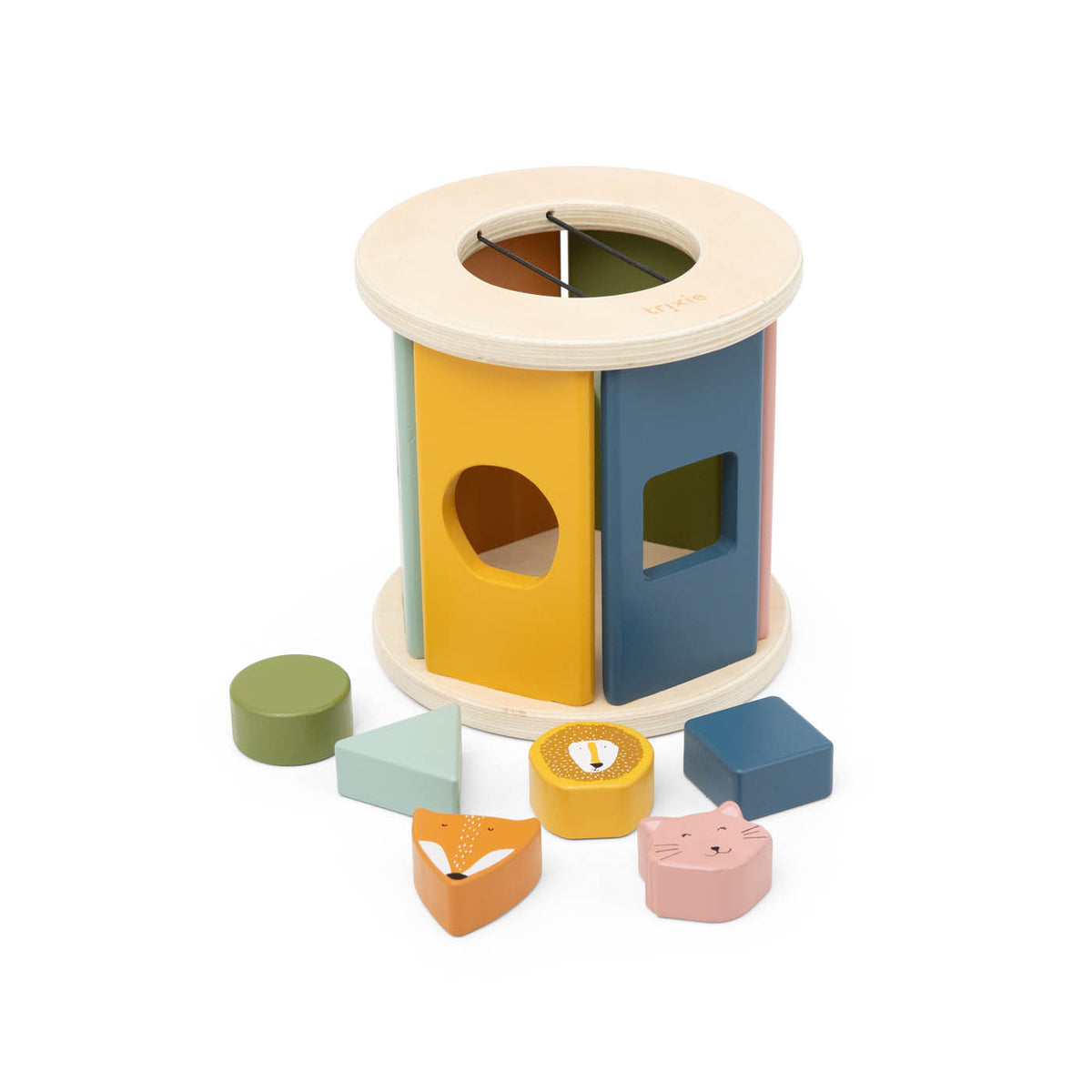 Wooden rolling shape sorter - FSC 100%