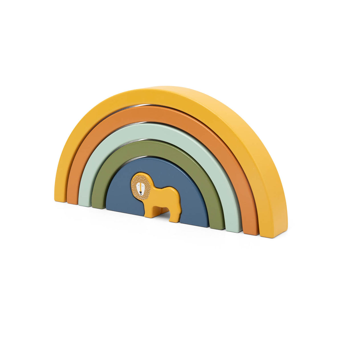 Wooden rainbow stacking - Mr. Lion - FSC 100%
