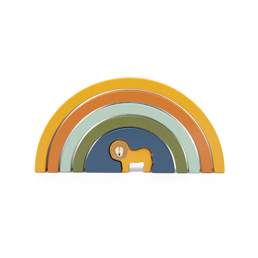 Arco iris de madera apilable - Mr. Lion