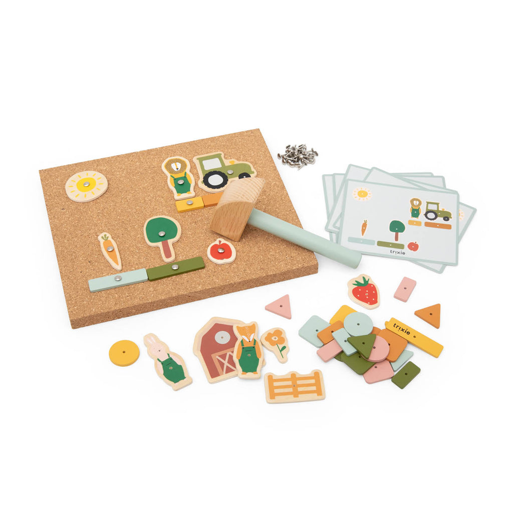 Wooden tap tap game - farm - FSC 100%