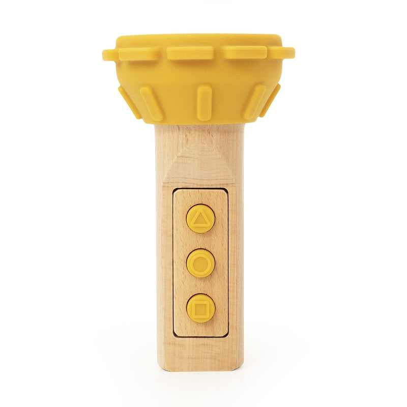 Wooden silicone flashlight - Mr. Lion - FSC 100%