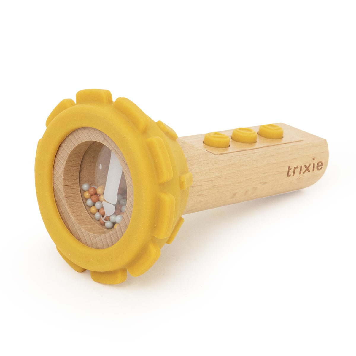 Wooden silicone flashlight - Mr. Lion - FSC 100%
