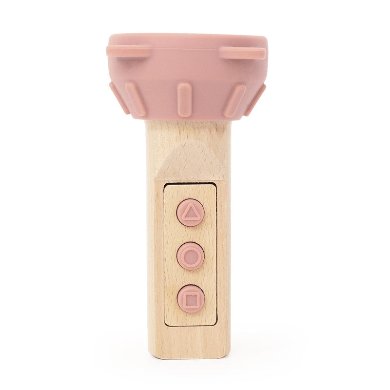 Taschenlampe aus Holz und Silikon - Mrs. Cat